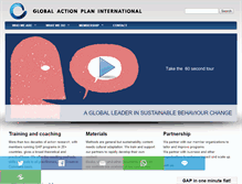 Tablet Screenshot of globalactionplan.com